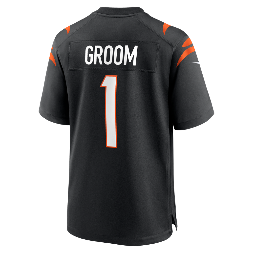 Cincinnati Bengals Number 1 Groom Nike Black Game Jersey