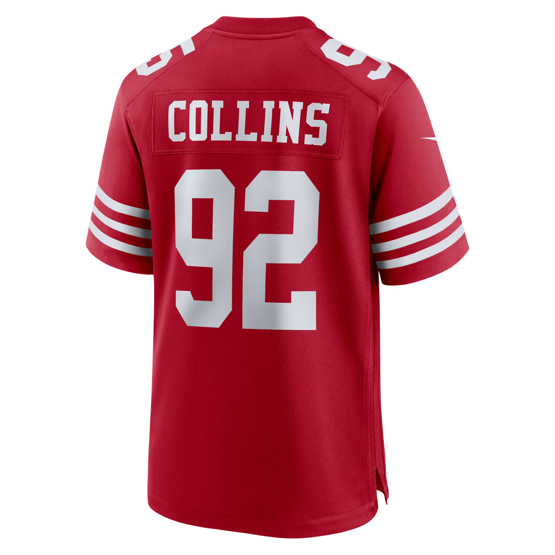 San Francisco 49ers Alfred Collins Nike Scarlet Team Game Jersey