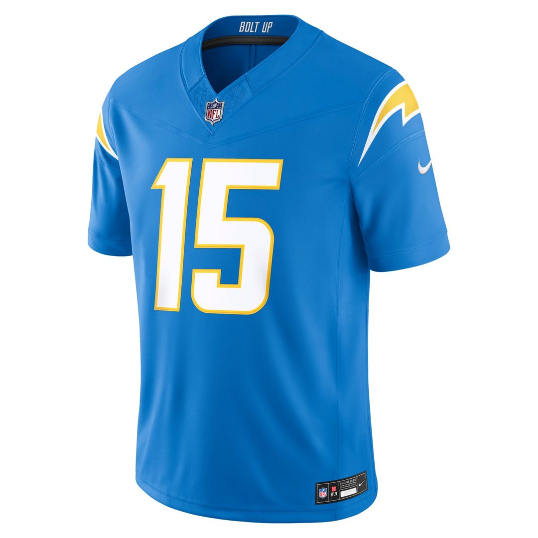 Los Angeles Chargers Ladd McConkey Nike Powder Blue Team Vapor F.U.S.E. Stitched Limited Jersey