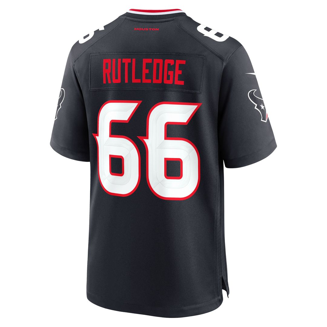 Houston Texans Keylan Rutledge Nike Navy Team Game Jersey