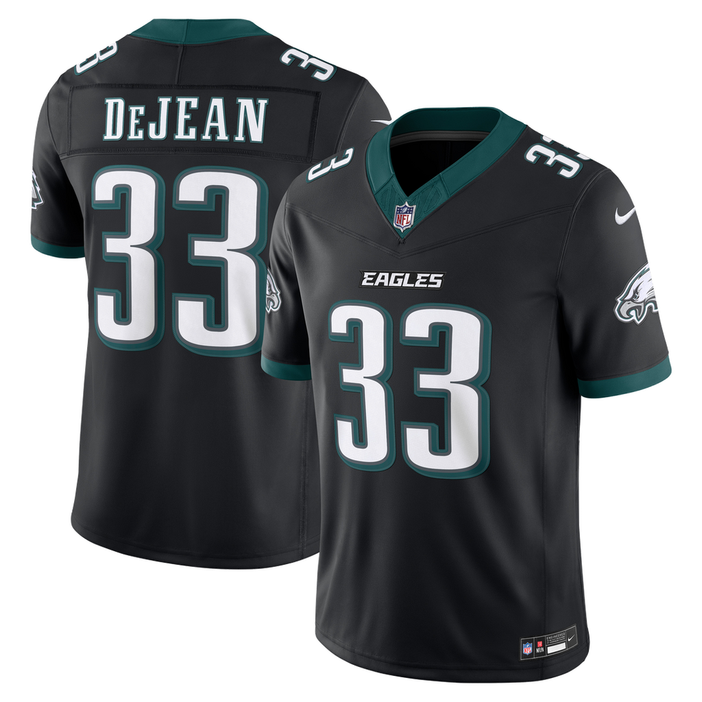Philadelphia Eagles Cooper DeJean Nike Black Alternate Vapor F.U.S.E. Stitched Limited Jersey