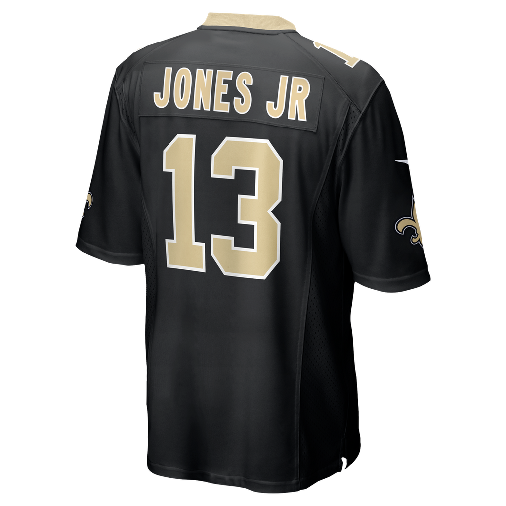 New Orleans Saints Velus Jones Jr. Nike Black Team Game Jersey