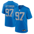 Detroit Lions Aidan Hutchinson Nike Blue Alternate Game Jersey