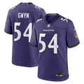 Baltimore Ravens Jovaughn Gwyn Nike Purple Team Game Jersey