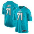 Miami Dolphins Kion Smith Nike Aqua Game Jersey