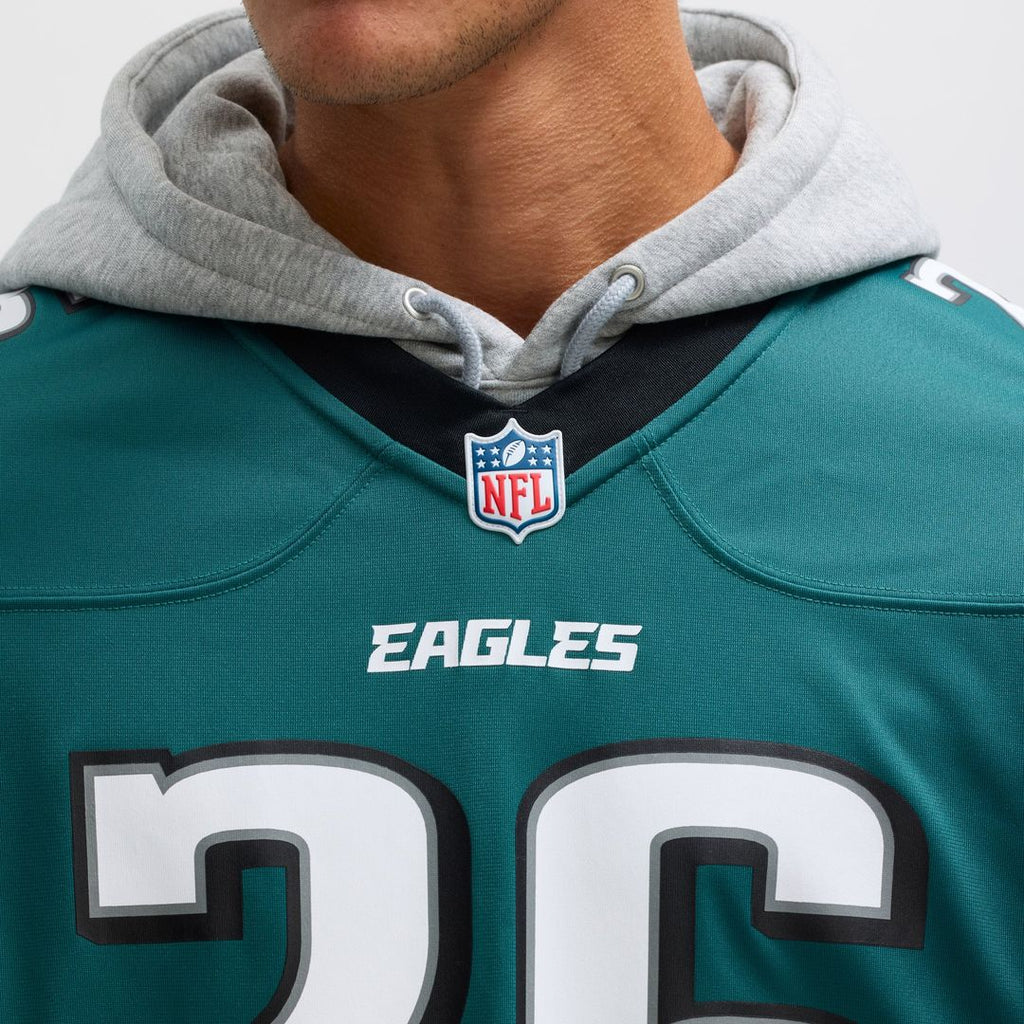 Philadelphia Eagles Saquon Barkley Nike Black Alternate Game Jersey