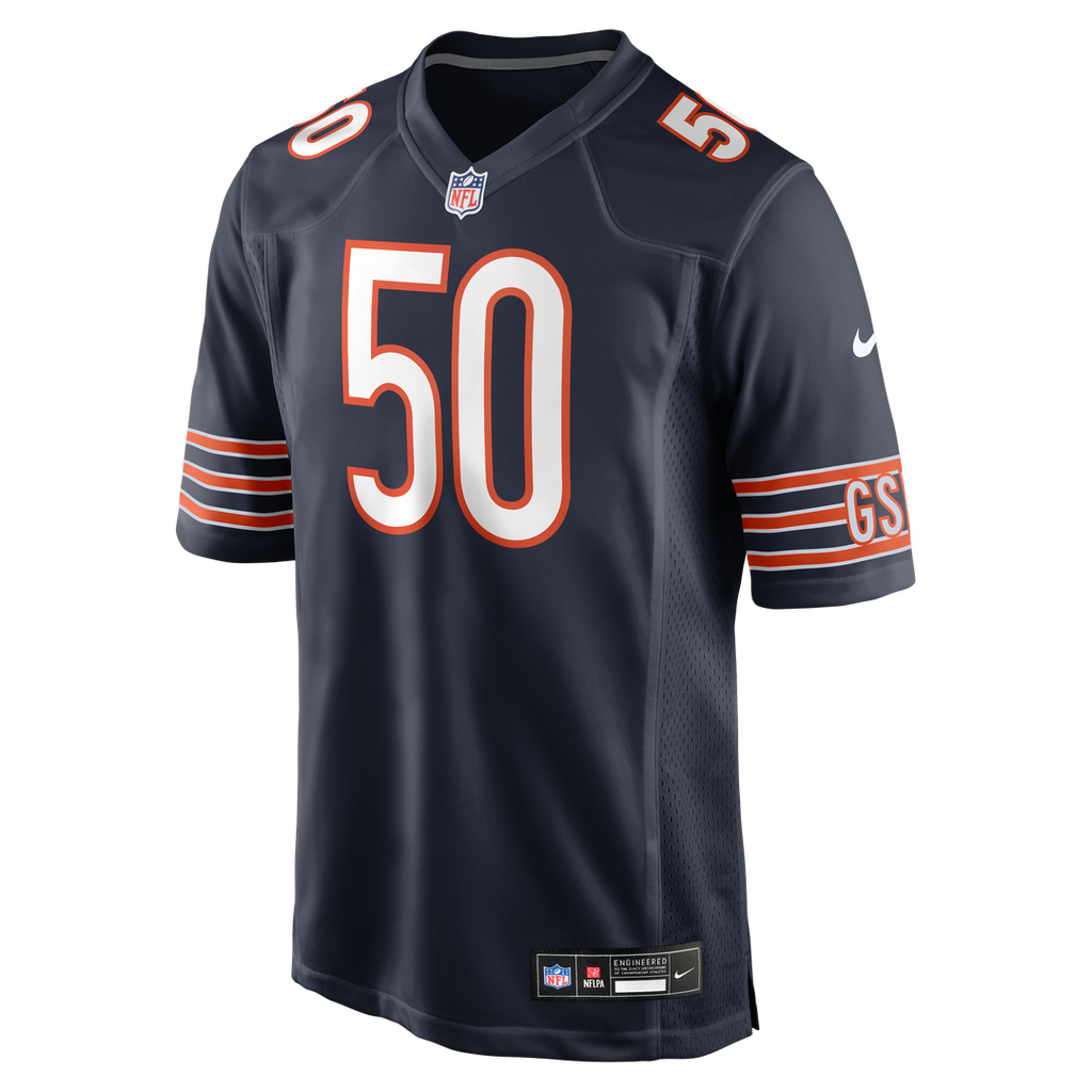 Chicago Bears Grady Jarrett Nike Navy Team Game Jersey
