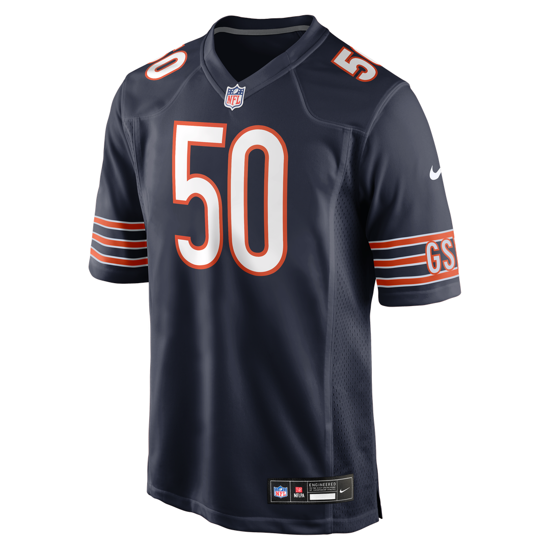 Chicago Bears Grady Jarrett Nike Navy Team Game Jersey