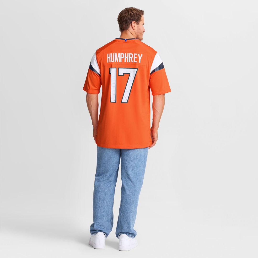 Denver Broncos Lil'Jordan Humphrey Nike Orange Team Game Jersey