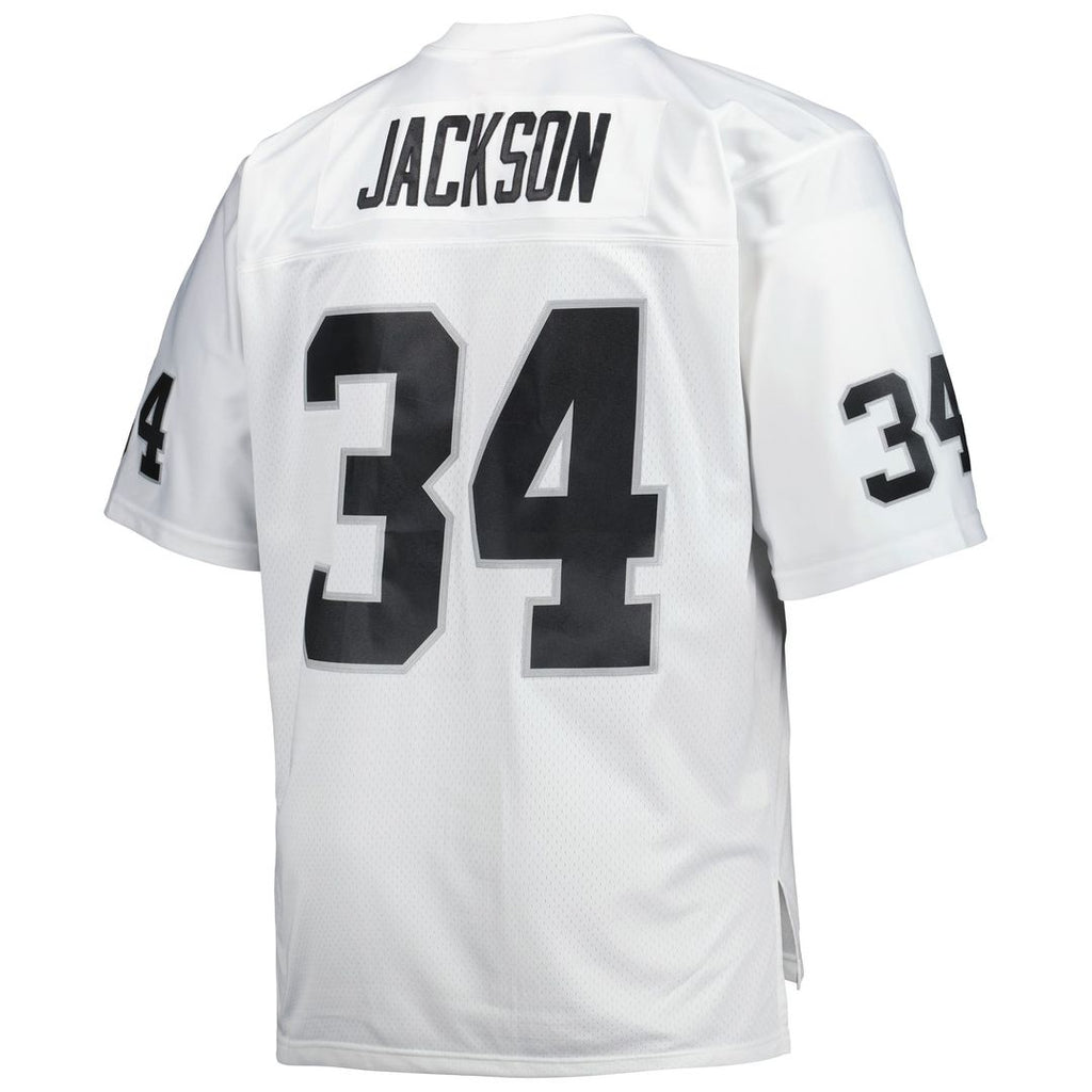 Las Vegas Raiders Bo Jackson Mitchell & Ness Black Big & Tall 1988 Retired Player Replica Jersey