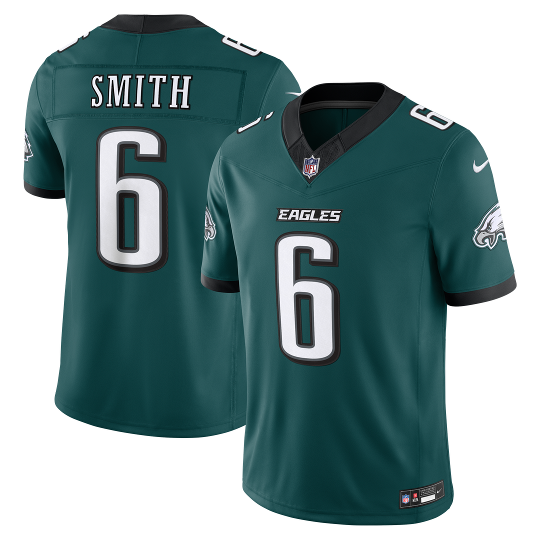 Philadelphia Eagles DeVonta Smith Nike Kelly Green Alternate Vapor F.U.S.E. Stitched Limited Jersey