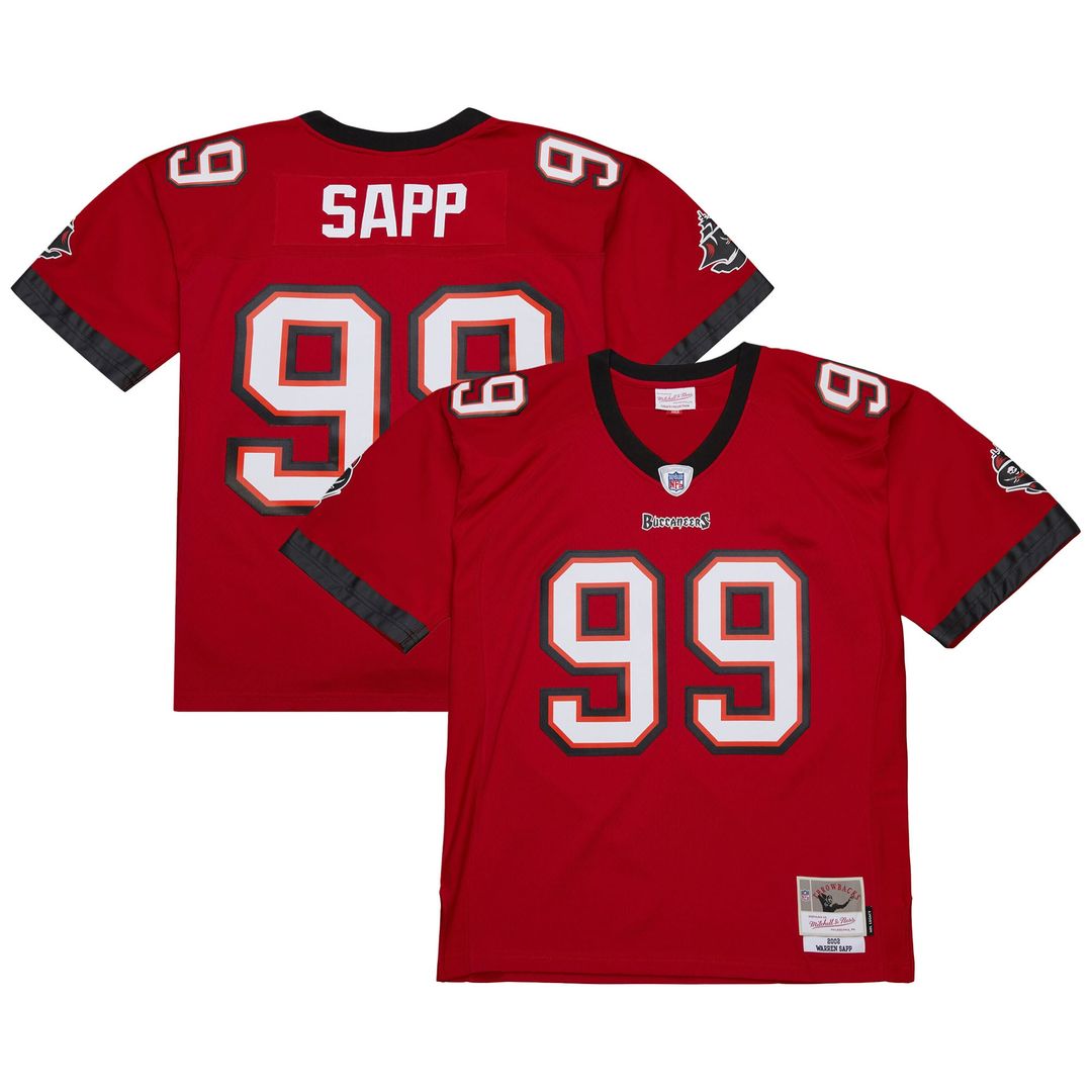 Tampa Bay Buccaneers Warren Sapp Mitchell & Ness Orange 1995 Legacy Replica Jersey