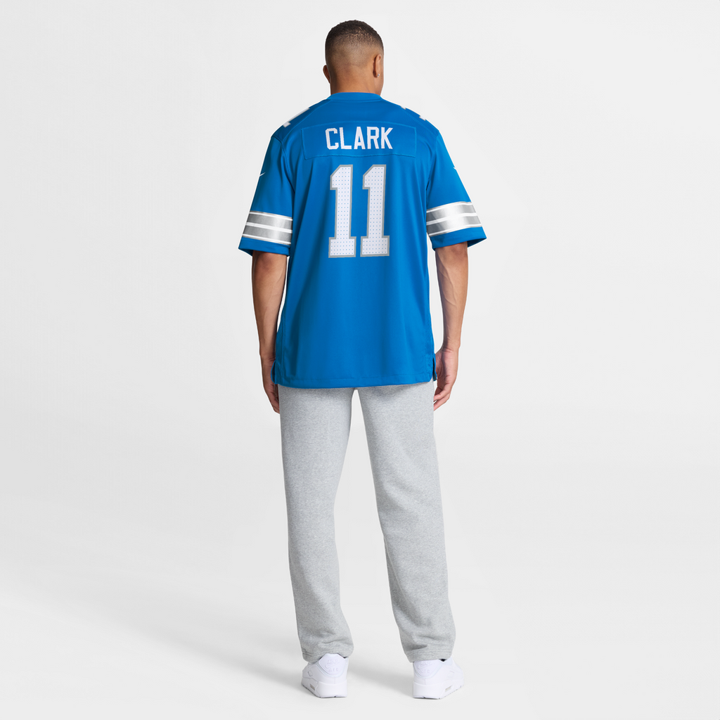 Detroit Lions Damone Clark Nike Blue Team Game Jersey