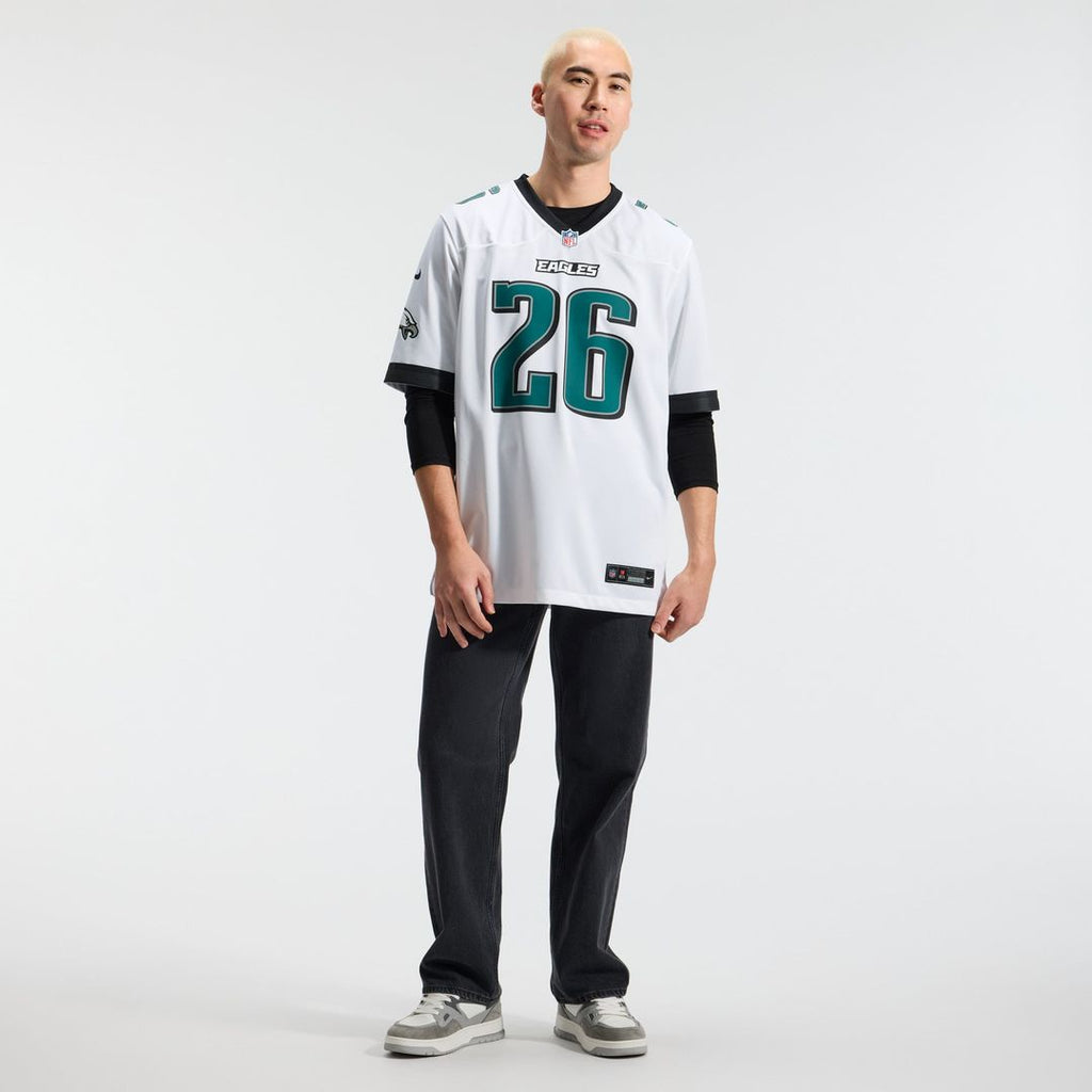 Philadelphia Eagles Saquon Barkley Nike Midnight Green Team Game Jersey