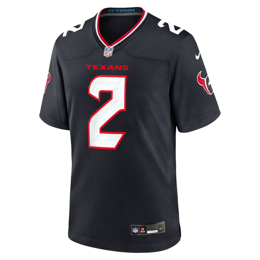 Houston Texans Calen Bullock Nike Navy Team Game Jersey