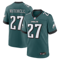 Philadelphia Eagles Quinyon Mitchell Nike Midnight Green Team Game Jersey