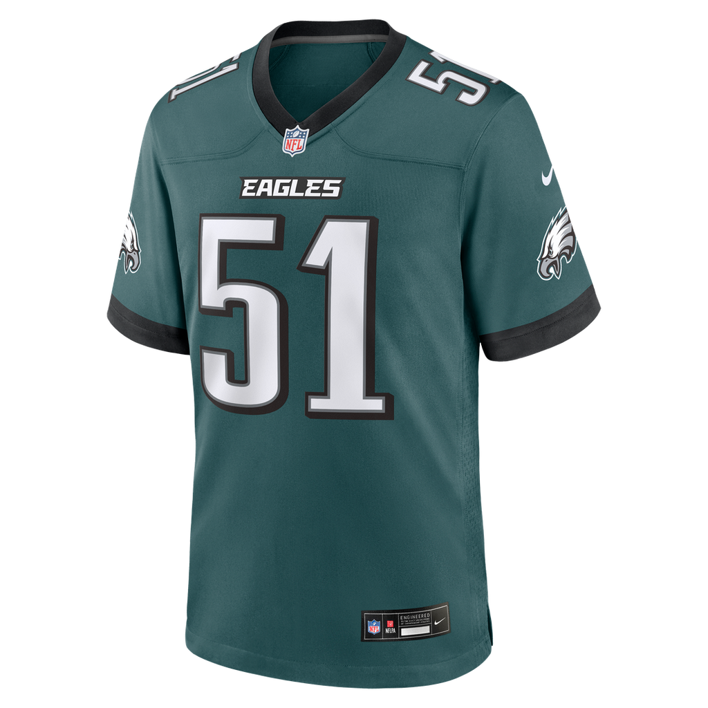 Philadelphia Eagles Cam Jurgens Nike Midnight Green Team Game Jersey