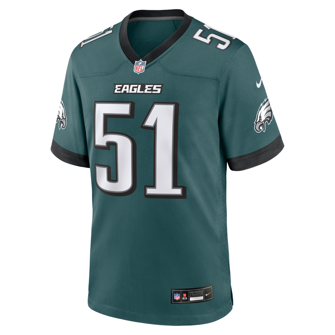 Philadelphia Eagles Cam Jurgens Nike Midnight Green Team Game Jersey