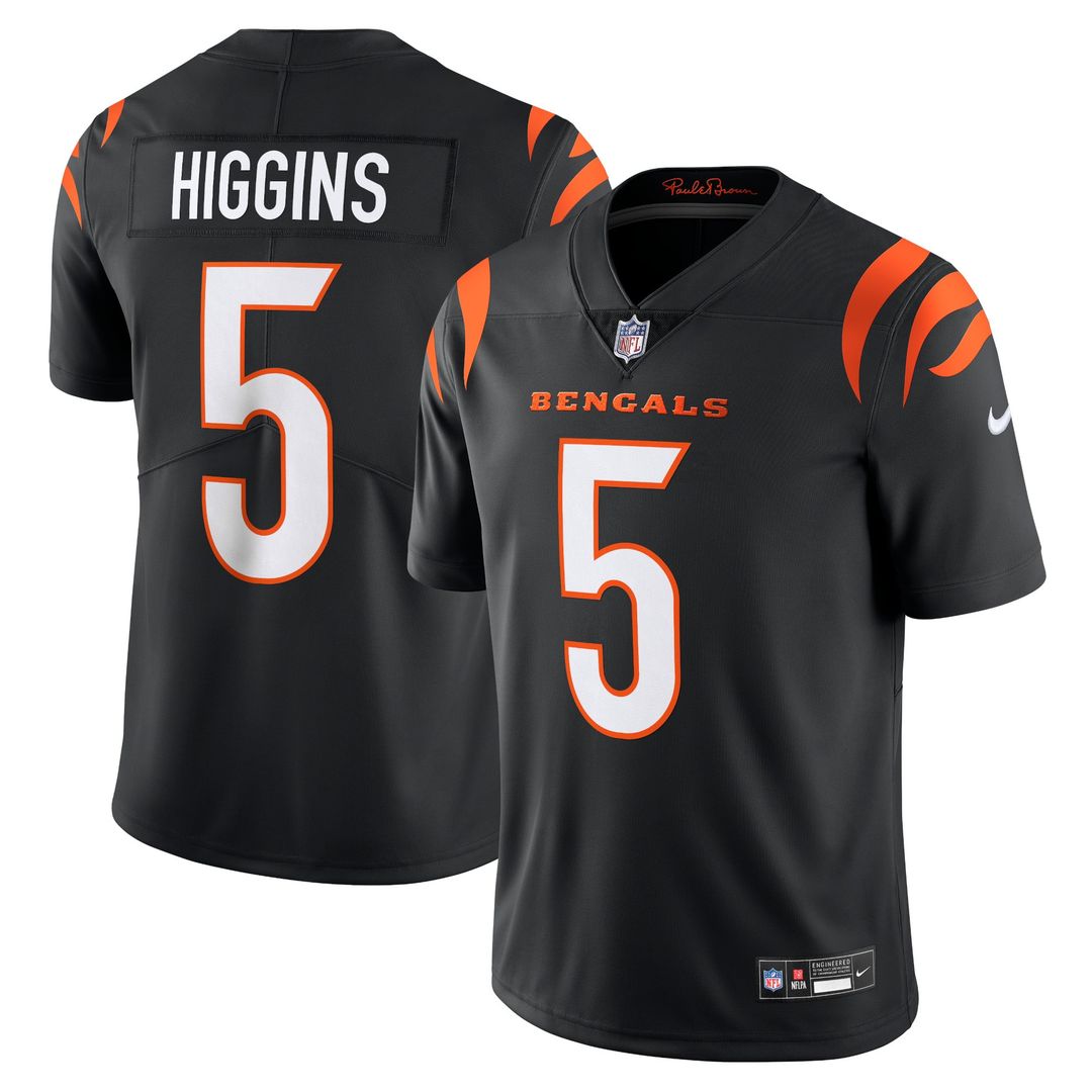 Cincinnati Bengals Tee Higgins Nike Black Vapor Untouchable Limited Jersey