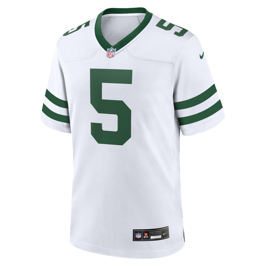 New York Jets Garrett Wilson Nike Legacy Black Alternate Game Jersey