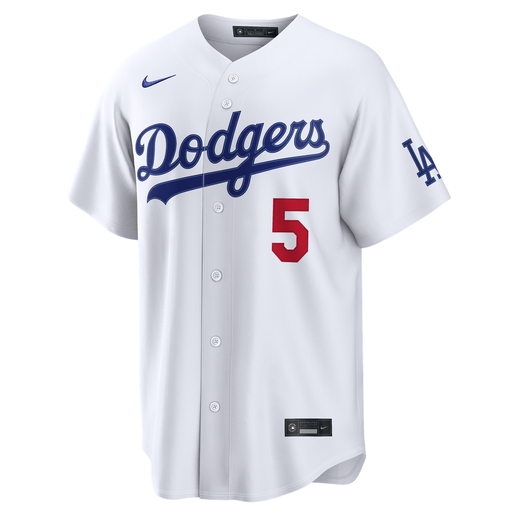 Los Angeles Dodgers Freddie Freeman Nike White Home Stadium Jersey