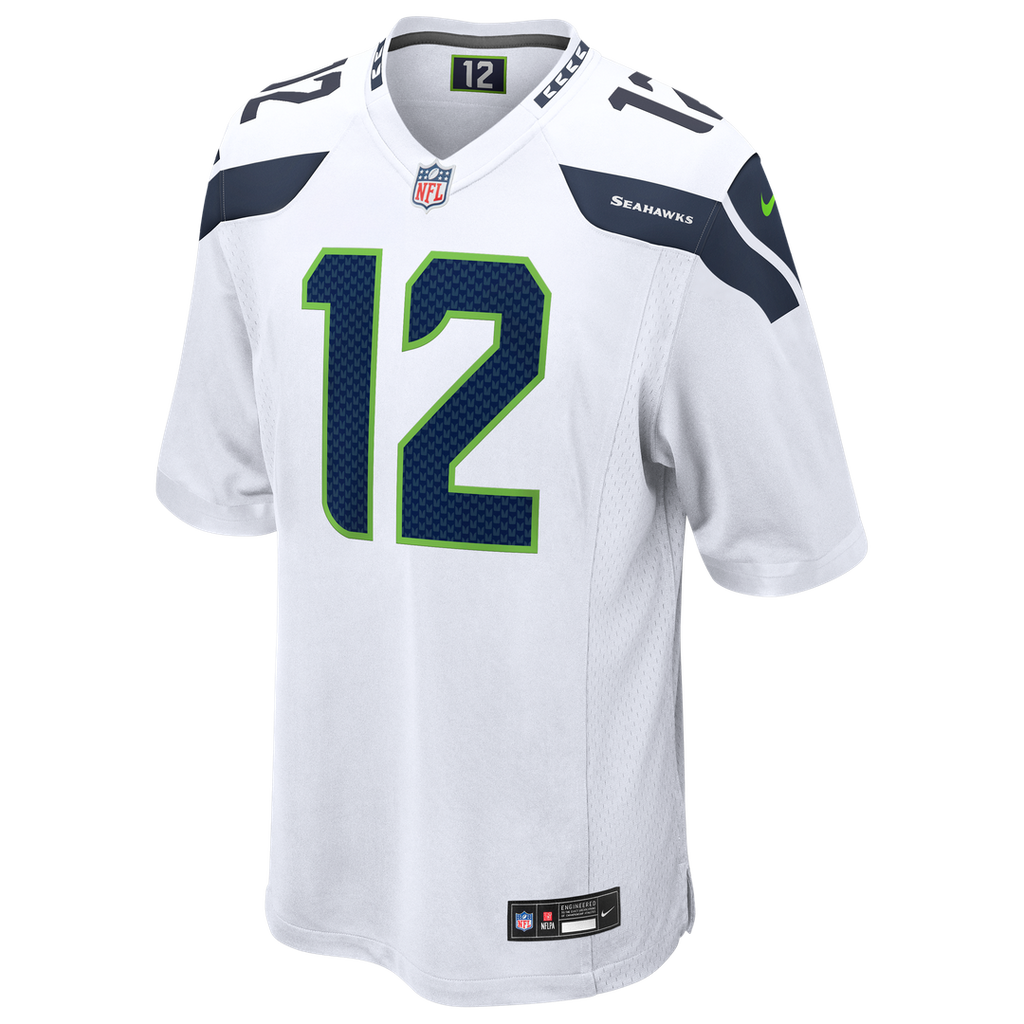 Seattle Seahawks 12s Nike White Game Jersey