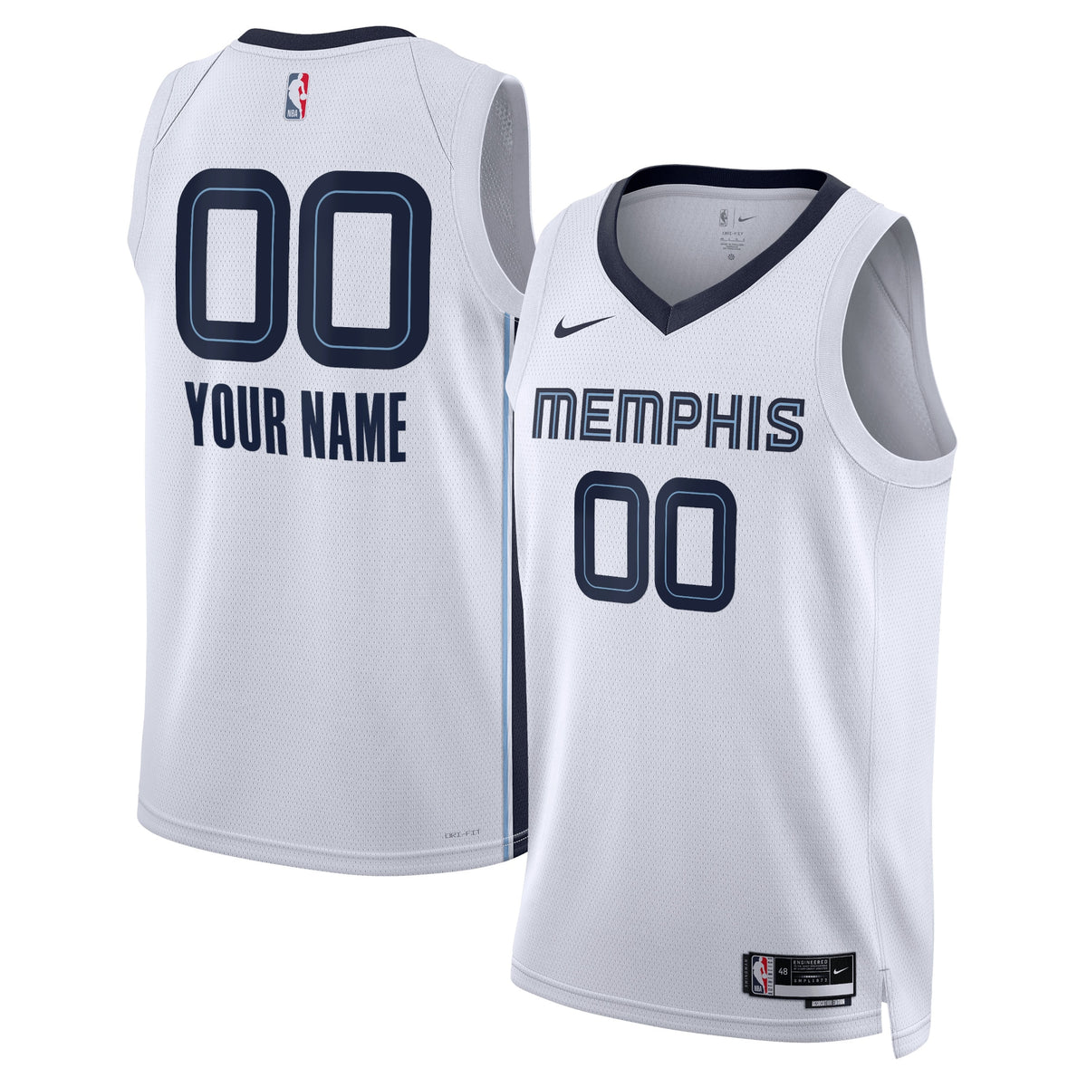 Memphis Grizzlies Nike Association Swingman Jersey - Custom - Unisex