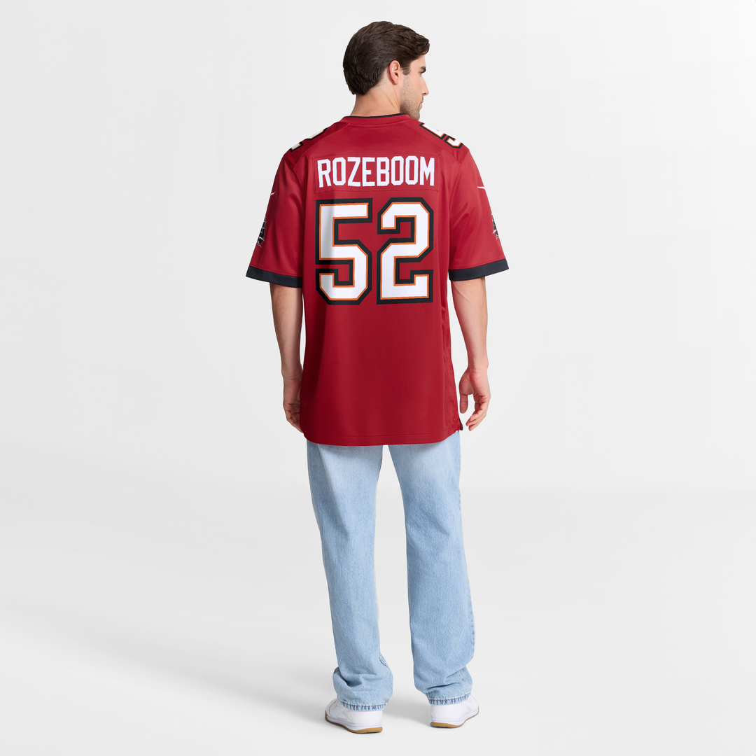 Tampa Bay Buccaneers Christian Rozeboom Nike Red Team Game Jersey
