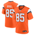 Denver Broncos Lucas Krull Nike Orange Team Game Jersey