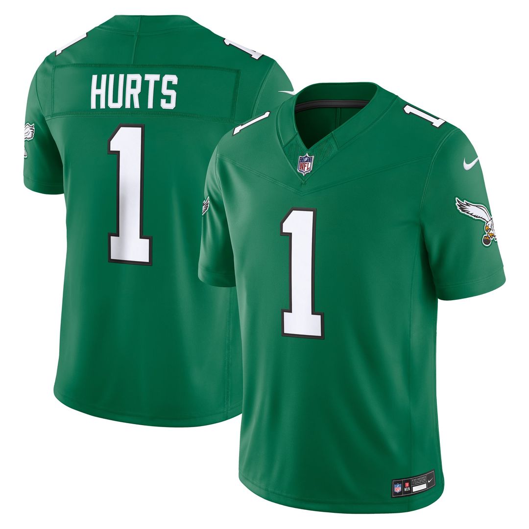 Philadelphia Eagles Jalen Hurts Nike Midnight Green Team Vapor F.U.S.E. Stitched Limited Jersey