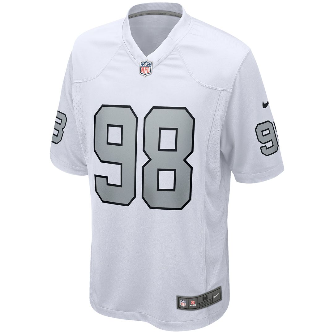 Las Vegas Raiders Maxx Crosby Nike White Alternate Game Jersey