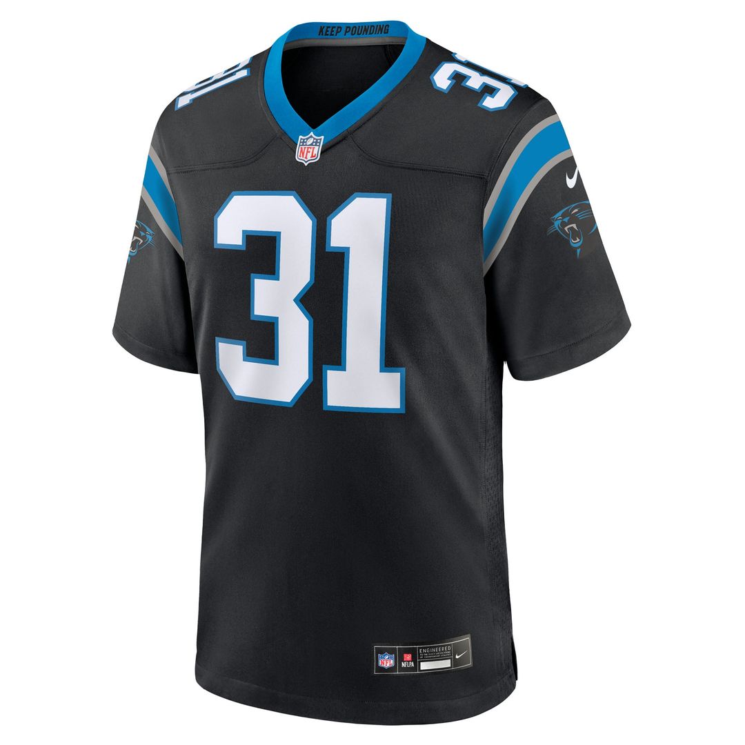Carolina Panthers Corey Thornton Nike Black Team Game Jersey