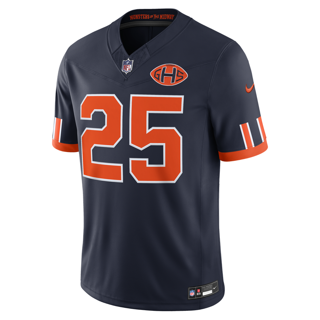 Chicago Bears Kyle Monangai Nike Navy 2026 Rivalries Collection Stitched Limited Jersey