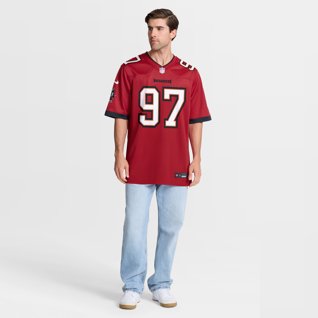 Tampa Bay Buccaneers Al-Quadin Muhammad Nike Red Team Game Jersey