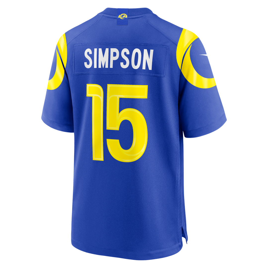 Los Angeles Rams Ty Simpson Nike Royal Team Game Jersey