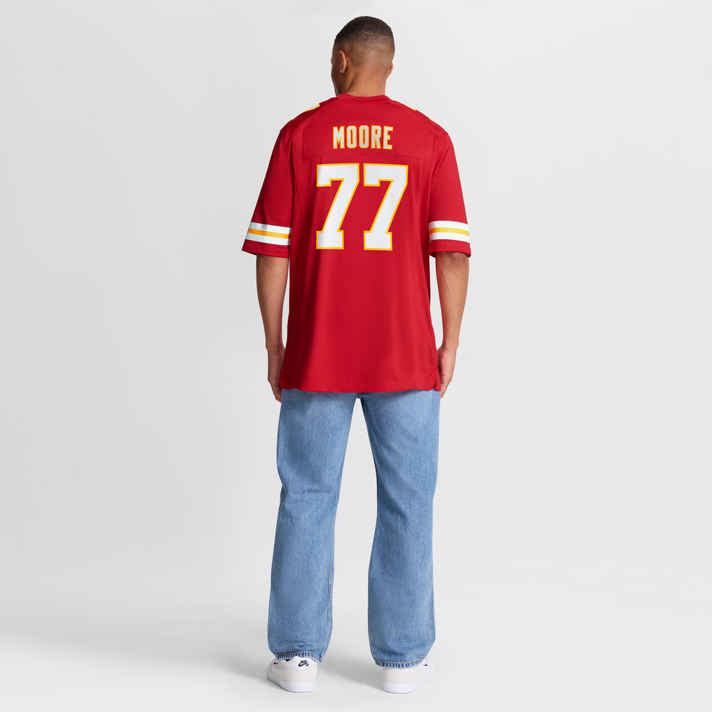 Kansas City Chiefs Jaylon Moore Nike Red Team Game Jersey