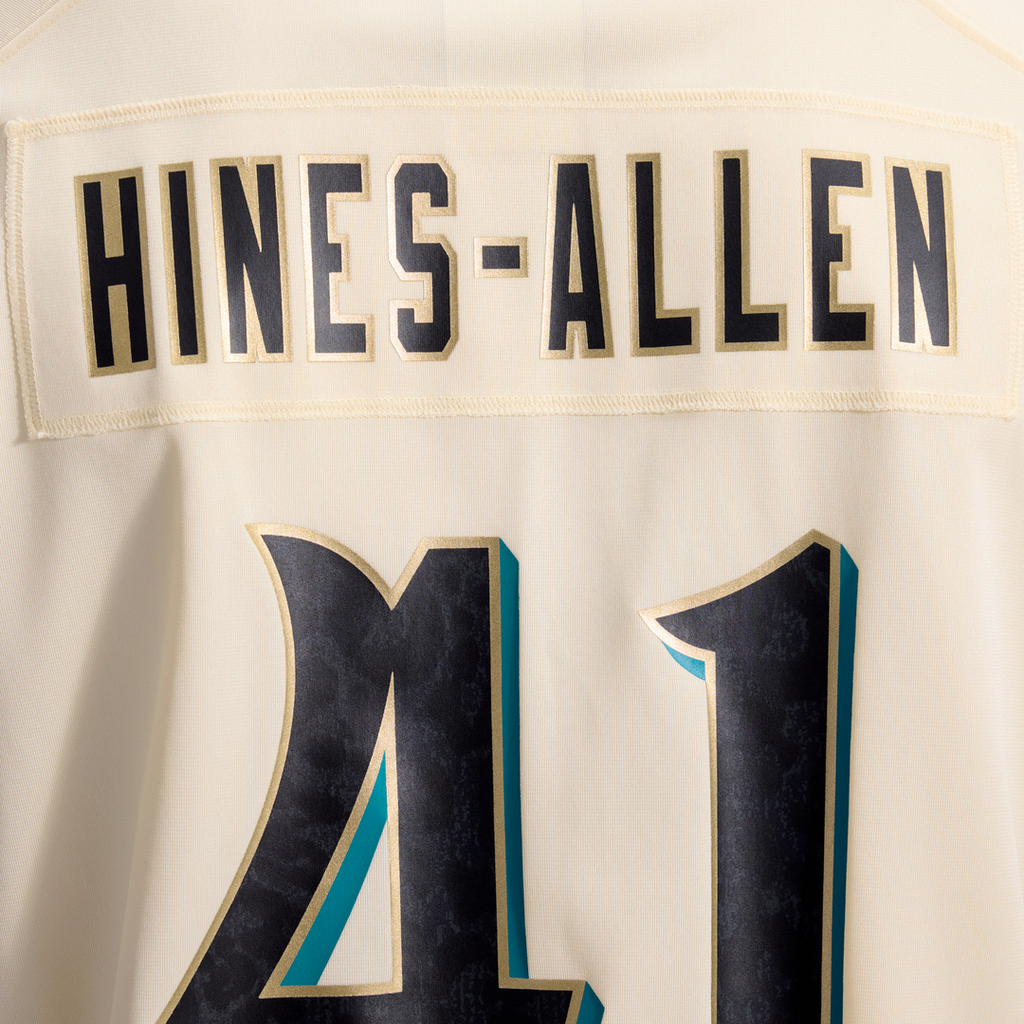 Jacksonville Jaguars Josh Hines-Allen Nike Natural 2026 Rivalries Collection Game Jersey