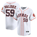Houston Astros Framber Valdez Nike White Home Limited Player Jersey