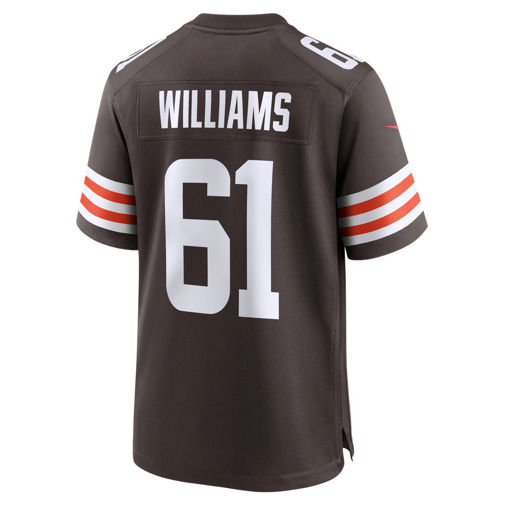 Cleveland Browns Chris Williams Nike Brown Team Game Jersey