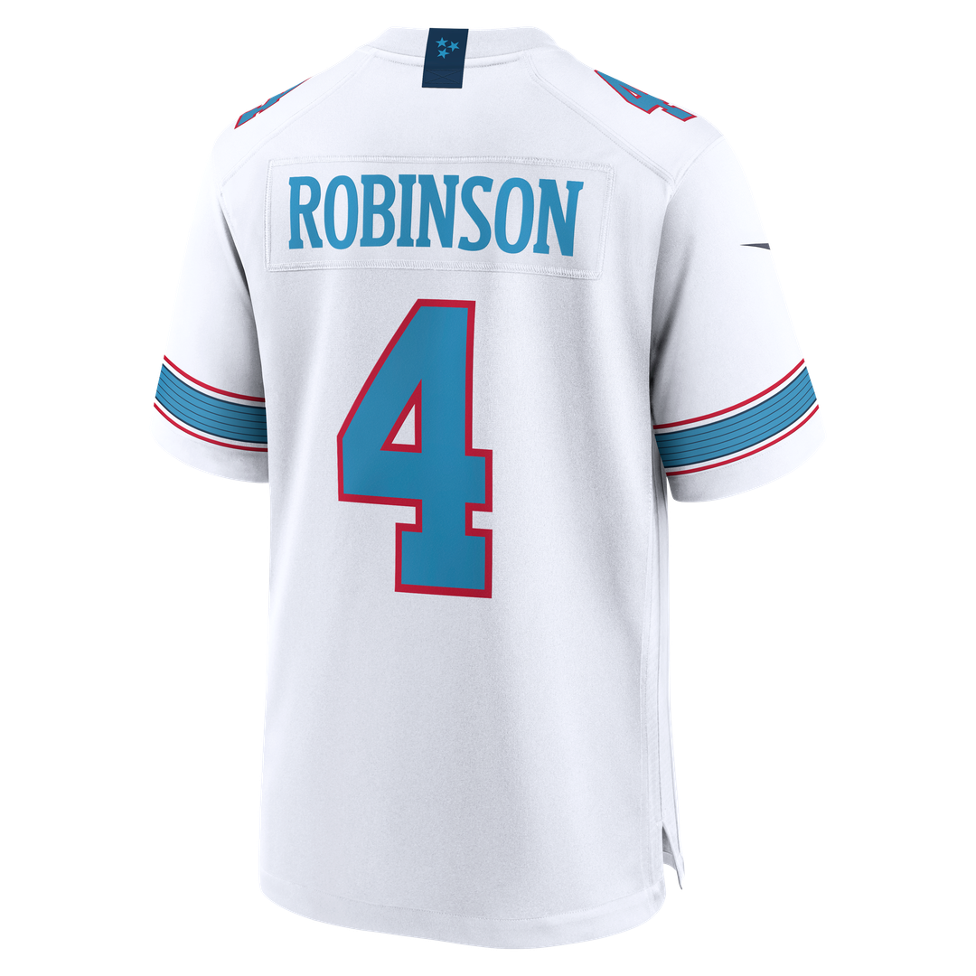 Tennessee Titans Wan'Dale Robinson Nike White Game Jersey