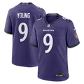 Baltimore Ravens Zion Young Nike Purple Team Game Jersey