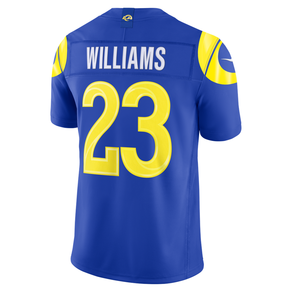 Los Angeles Rams Kyren Williams Nike White Vapor F.U.S.E. Stitched Limited Jersey