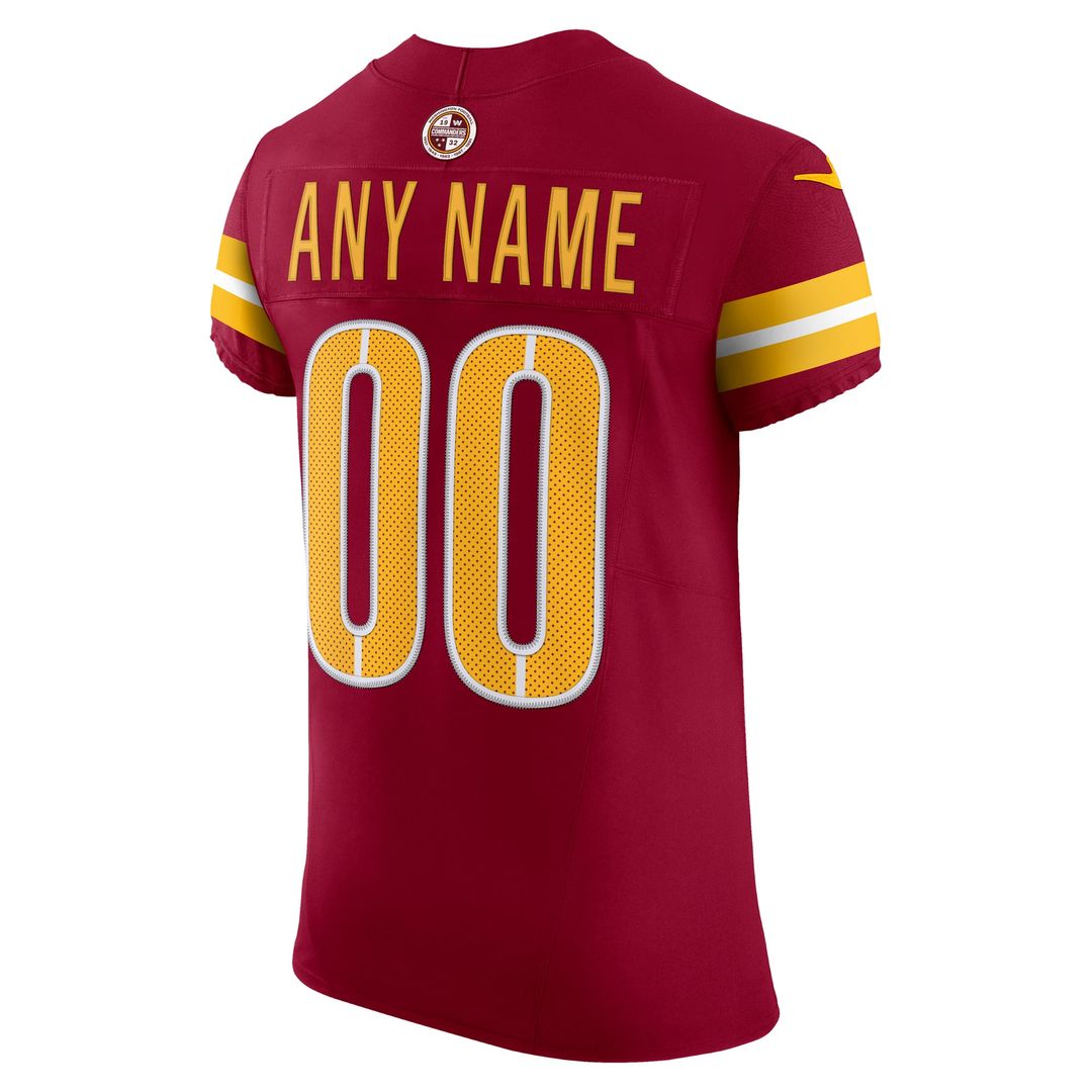 Washington Commanders Nike Black Alternate Vapor F.U.S.E. Elite Custom Jersey