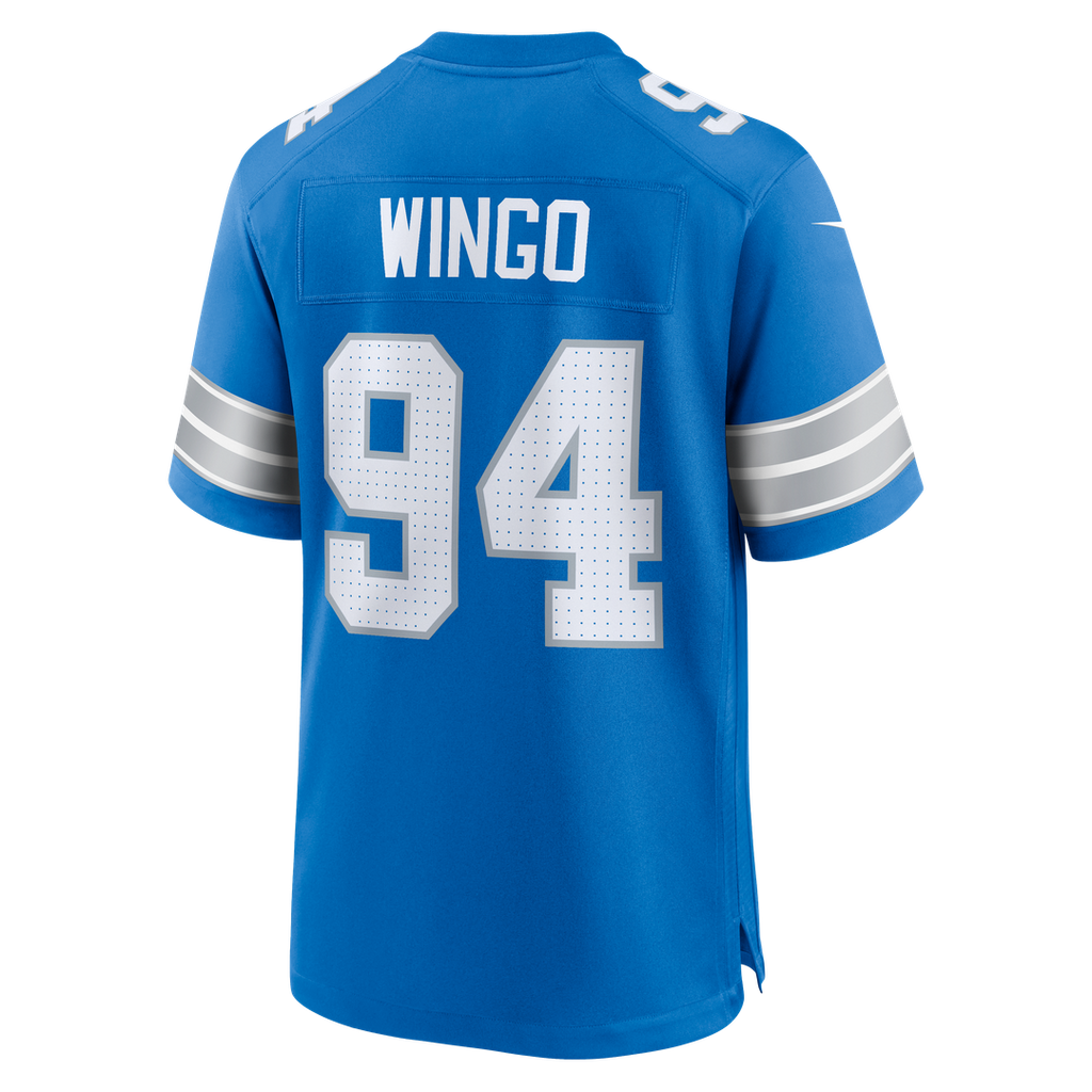 Detroit Lions Mekhi Wingo Nike Blue Team Game Jersey