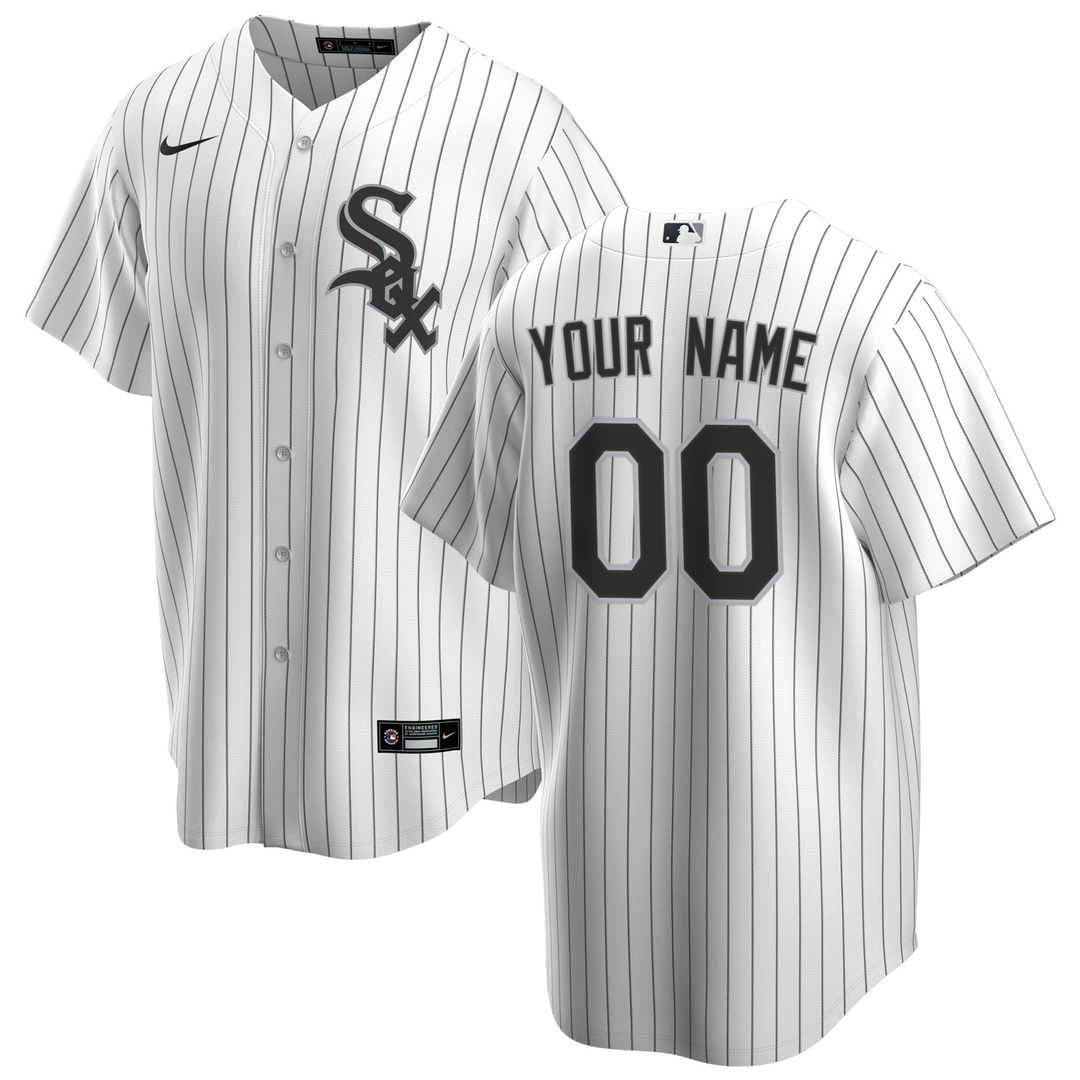 Chicago White Sox Nike White Home Replica Custom Jersey
