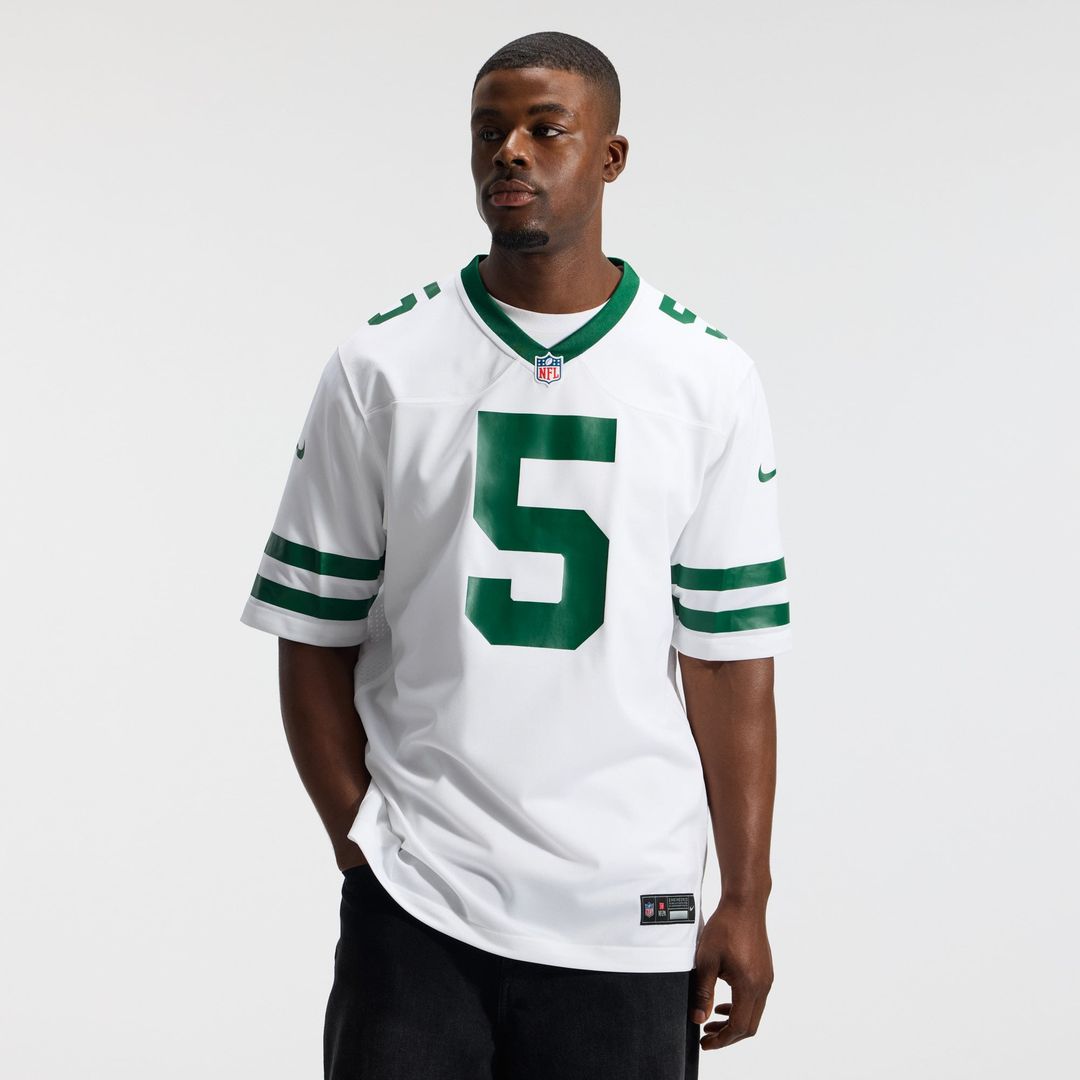 New York Jets Garrett Wilson Nike Legacy White Game Jersey