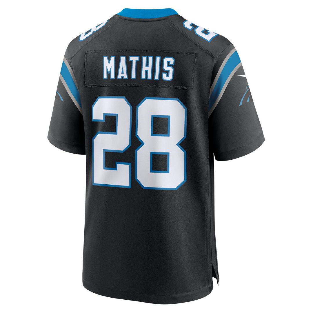 Carolina Panthers Damarri Mathis Nike Black Team Game Jersey