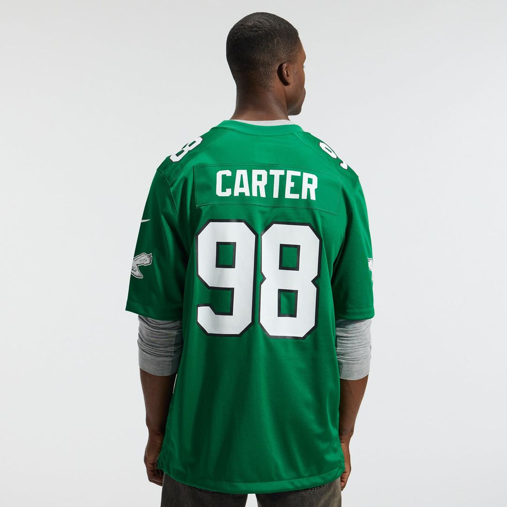Philadelphia Eagles Jalen Carter Nike Midnight Green Team Game Jersey