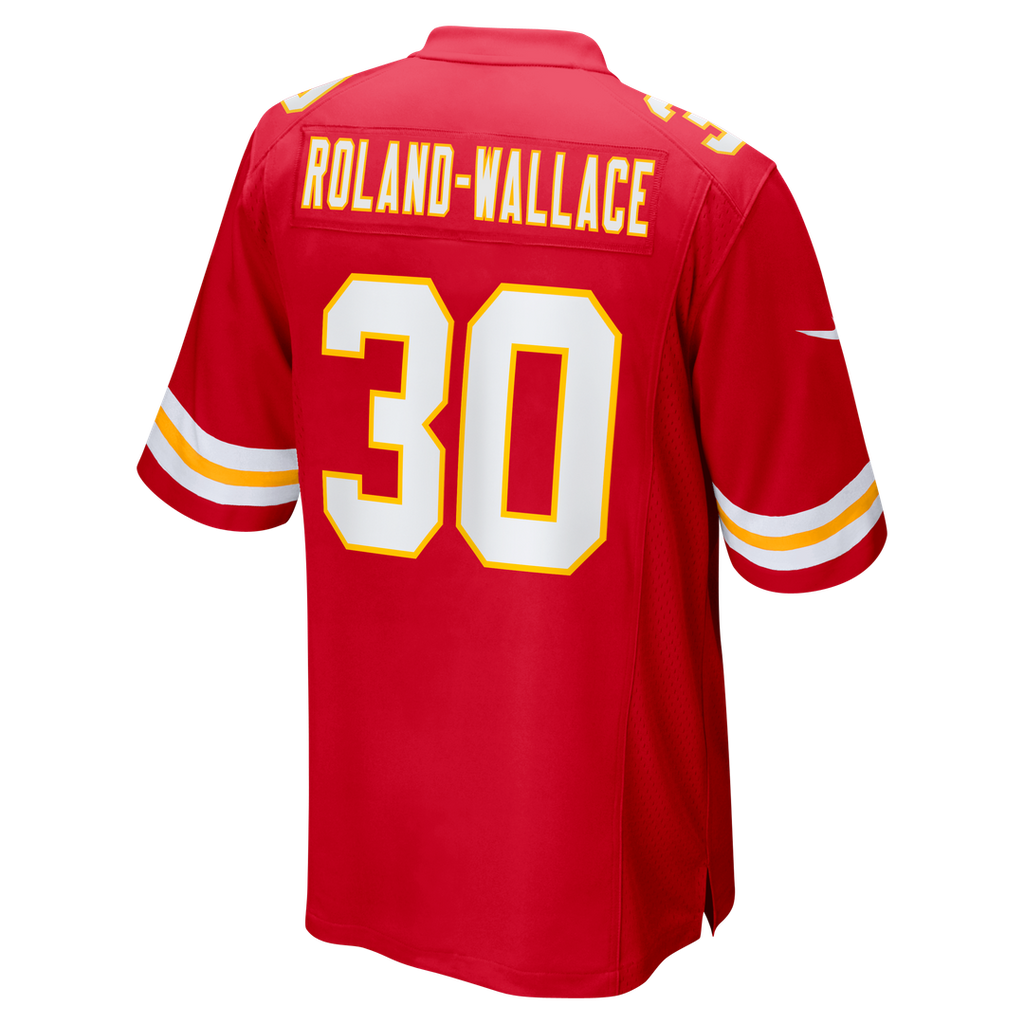 Kansas City Chiefs Chris Roland-Wallace Nike Red Game Jersey