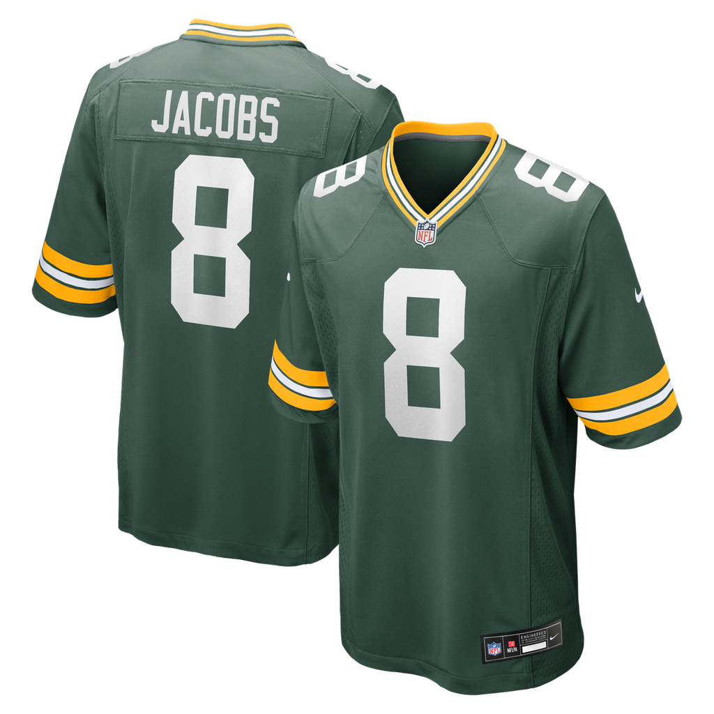 Green Bay Packers Josh Jacobs Nike Green Team Game Jersey